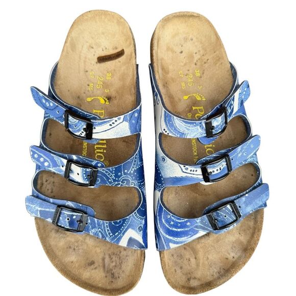 Birkenstock x Papillio Bandana Florida Sea Spray Sandals Size 7 - Picture 4 of 11